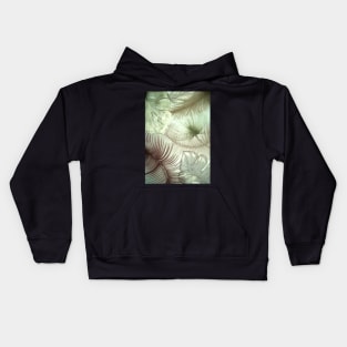 deco design pastel flowers yucca leaves Kids Hoodie